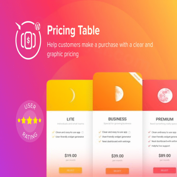 Responsive Pricing Table Plugin for WordPress