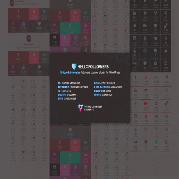 Hello Followers – Smart Social Counter Plugin
