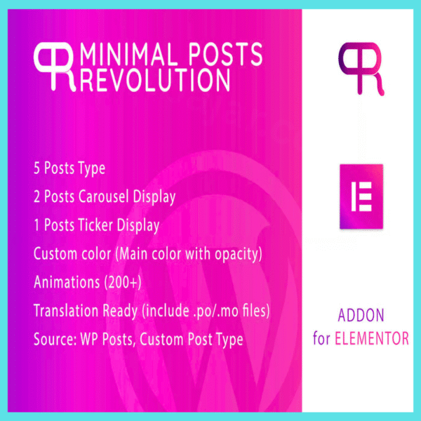 Minimal Posts Revolution For Elementor