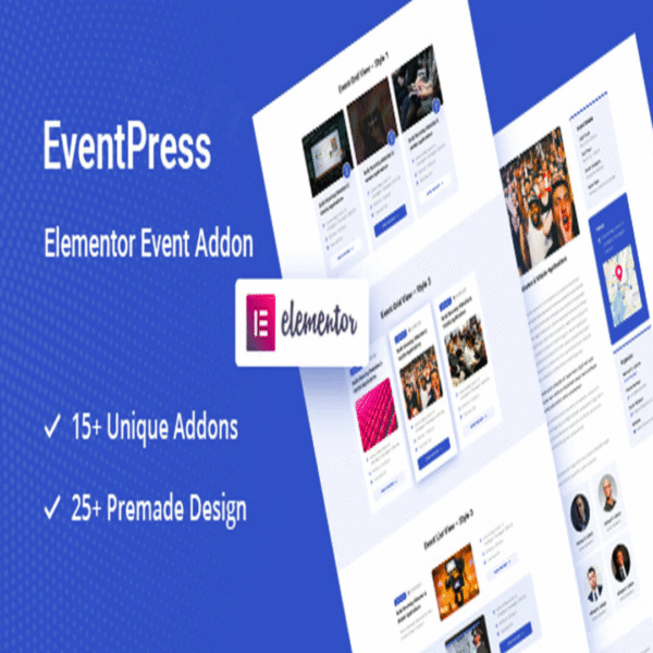 Professional Elementor Events Addon - WordPress Events Plugin